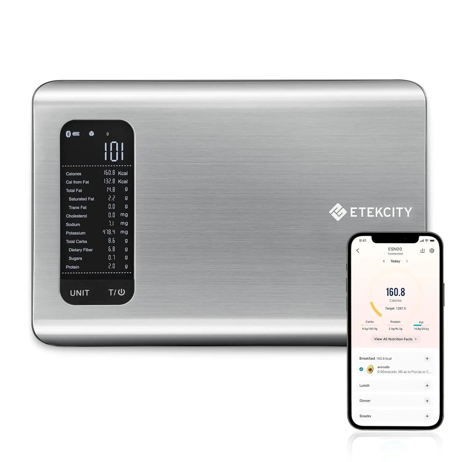 Etekcity digital kitchen scale for precise food measurements