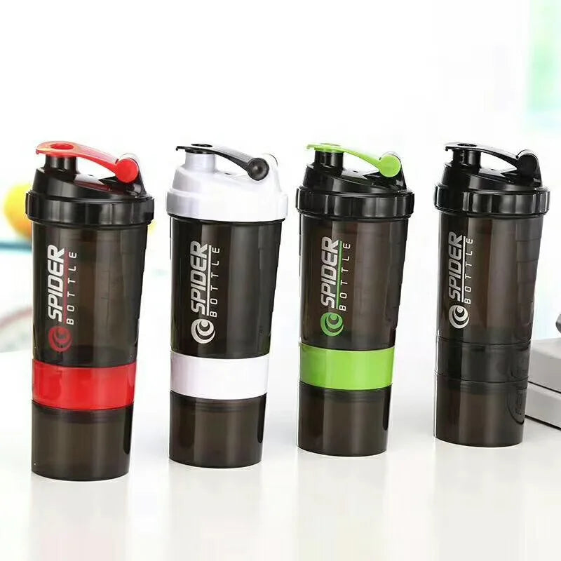 3 Layers Shaker Protein Bottle Powder Shake Cup