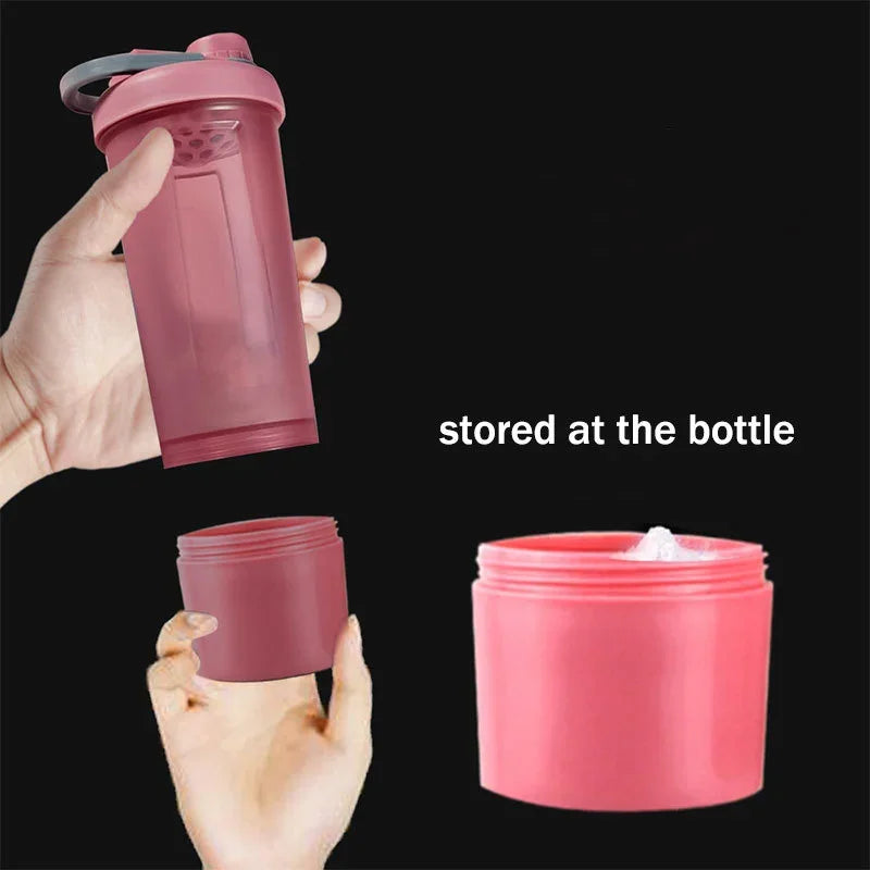 500ML Drink Water Bottle Whey Protein Powder Wire Mixer Ball for Water Bottle