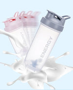 500/700ml Sports Shaker Fitness Milkshake Cup Blender Ball Protein Powder Large Capacity Portable Water Cup with Scale